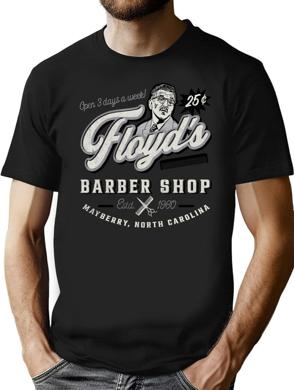 Floyd'S Barber Shop Estd. 1960 Black T-Shirt - Black