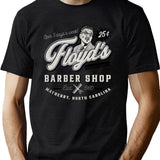 Floyd'S Barber Shop Estd. 1960 Black T-Shirt - Green