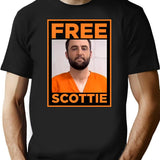 Free Scottie Mug Shot Funny Humour Black T-Shirt - Black