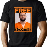 Free Scottie Mug Shot Funny Humour Black T-Shirt - Green
