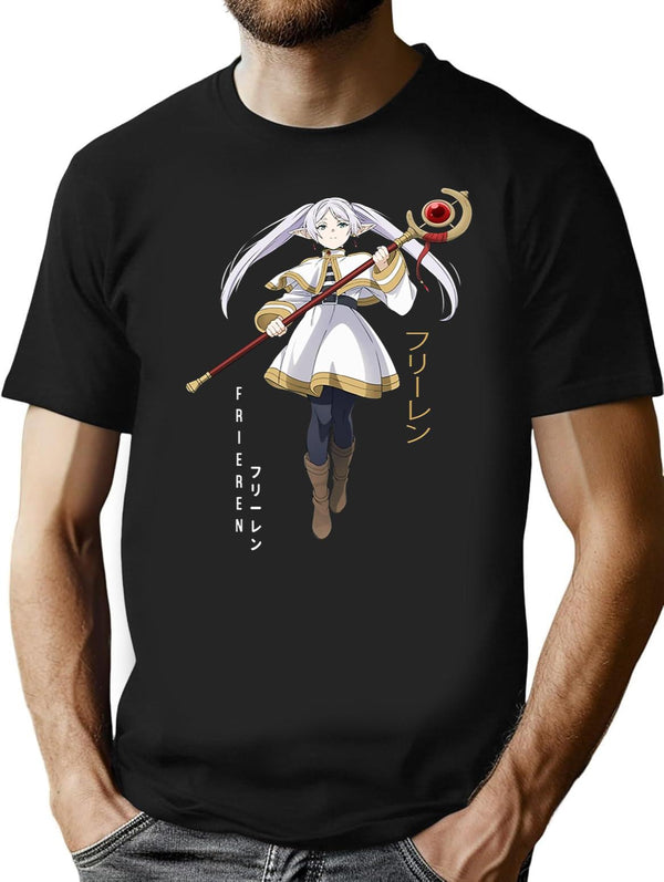 Frieren - Sousou No Frieren Black T-Shirt - Black