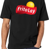 Fritolay Logo for Fans Black T-Shirt - White