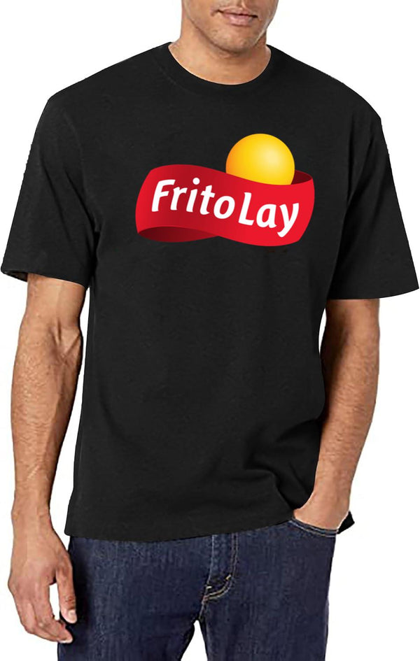 Fritolay Logo for Fans Black T-Shirt - White
