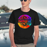 Full Colour Imagine-Dragons Black T-Shirt - Navy