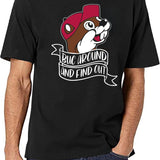 Funny BUC Around and Find Out Black T-Shirt - White