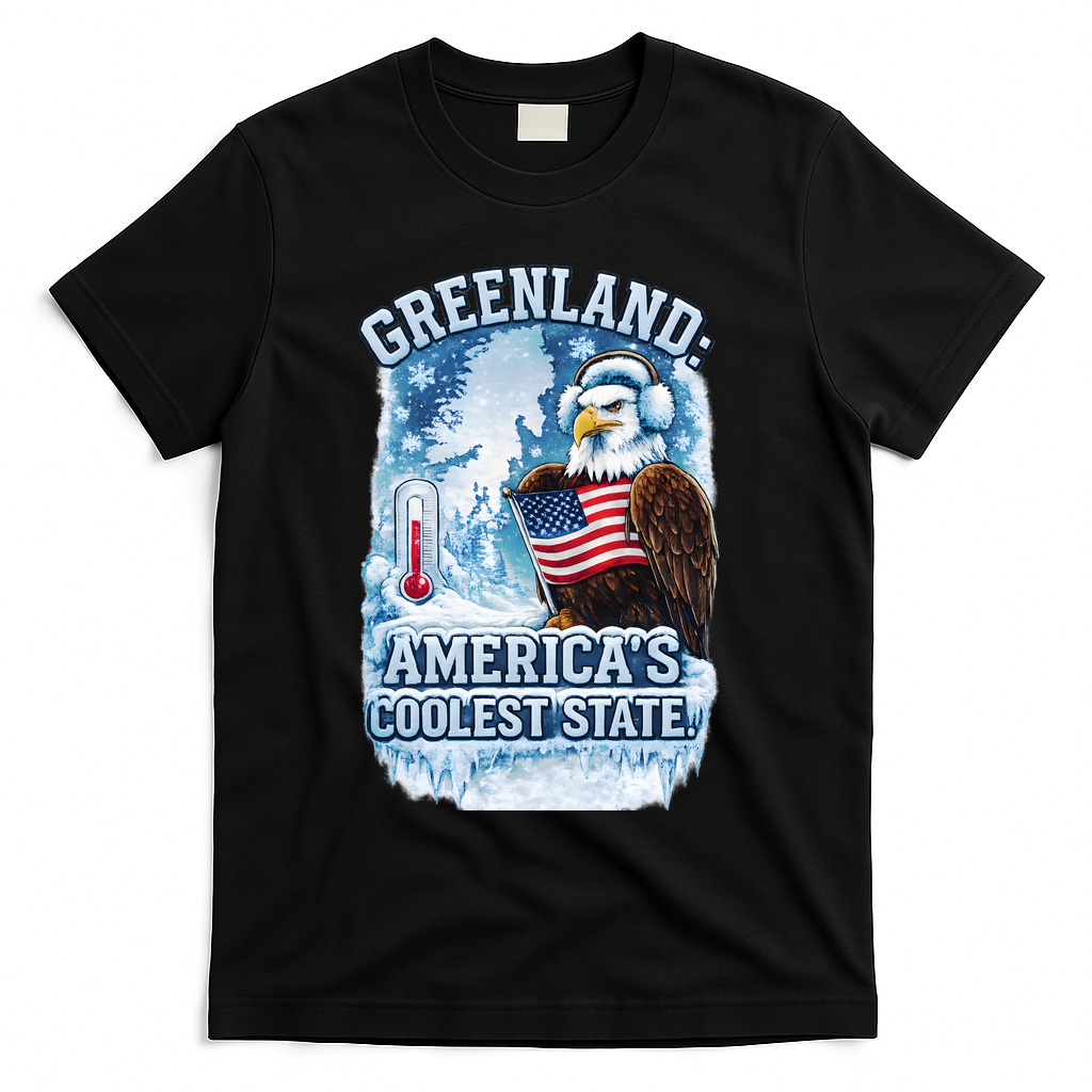 Greenland 51st America's Coolest State T-Shirt - Black