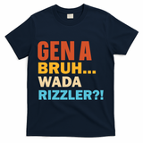 Gen A Bruh Wada Rizzler T-Shirt - Navy