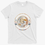God Bless America United States of America Eagle Emblem T-Shirt - White