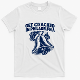 Get Cracked In Philadelphia Vintage Liberty Bell T-Shirt - White