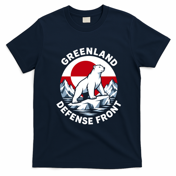 Greenland Defense Front T-Shirt - Navy Blue