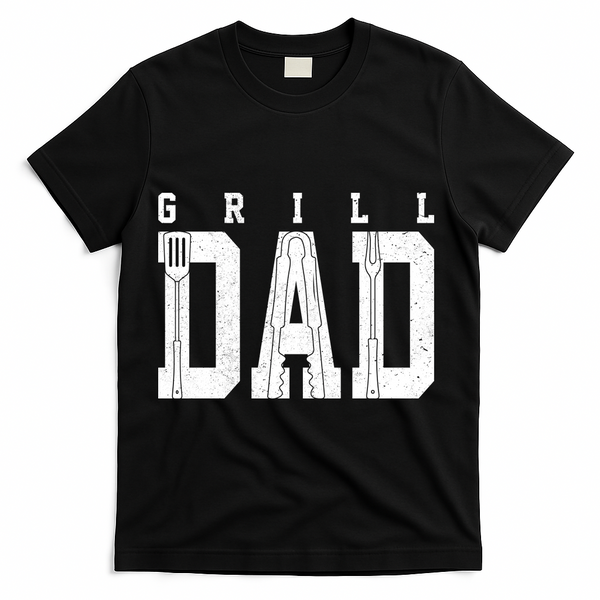 Grill Dad Father's Day T-Shirt - Black
