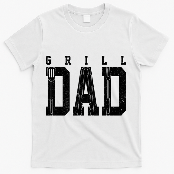 Grill Dad Father's Day T-Shirt - White