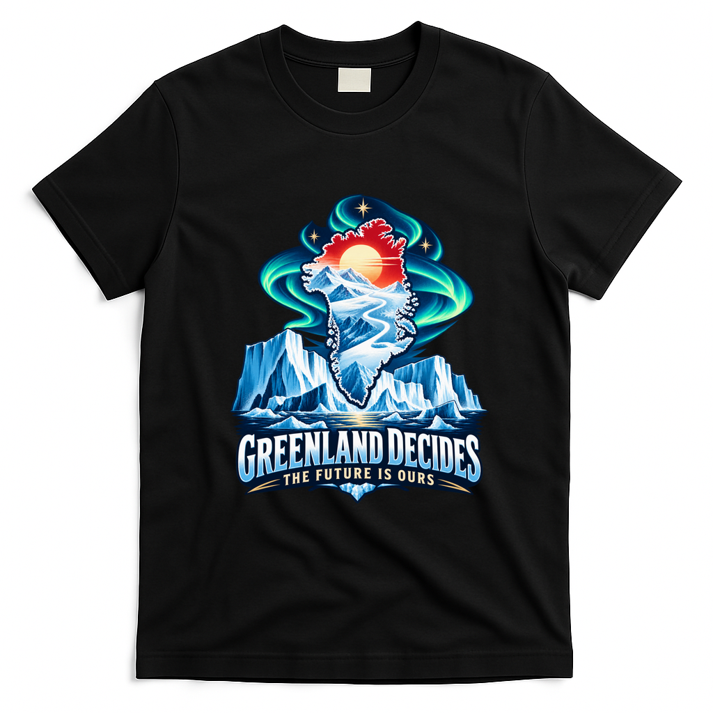 Greenland Decides The Future Is Ours T-Shirt - Black