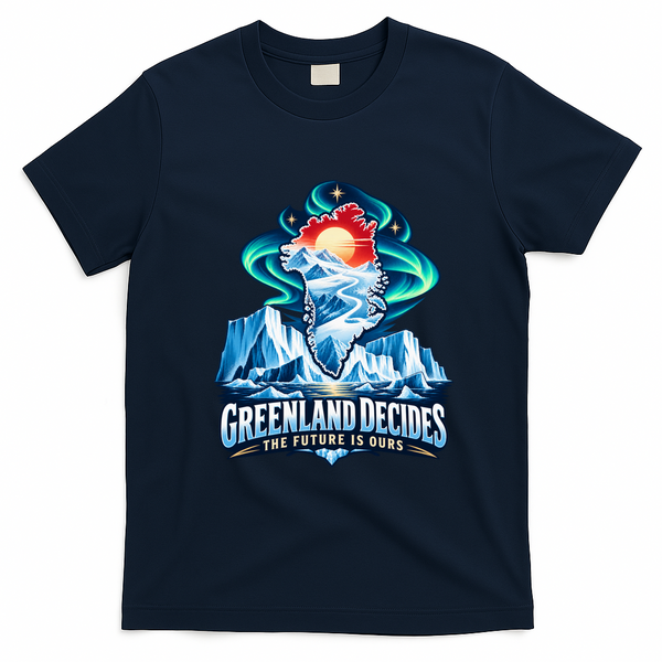 Greenland Decides The Future Is Ours T-Shirt - Navy Blue