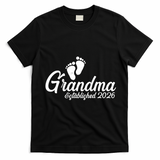 Grandma Established 2026 Cute Baby Feet T-Shirt - Black