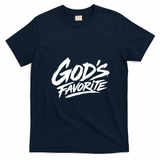 God's Favorite Graphic for Faith-Based Believers T-Shirt - Navy Blue