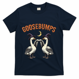Goosebumps Funny Witch Goose Bumps Puns Halloween T-Shirt - Navy