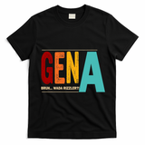 Gena Gen Bruh Wada Rizzler T-Shirt - Black