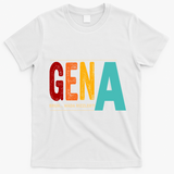 Gena Gen Bruh Wada Rizzler T-Shirt - White