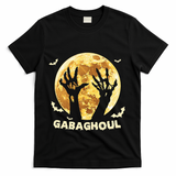 Gabaghoul Ghost Italian Ham Halloween Gabagool Parody T-Shirt - Black