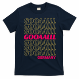 Gooaall! Germany Soccer Apparel For Fans German T-Shirt - Navy Blue