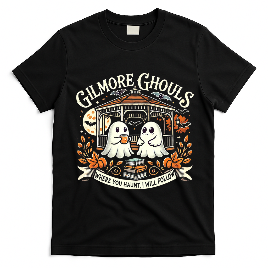 Gilmore Ghouls Where You Haunt I Will Follow Apparel T-Shirt - Black