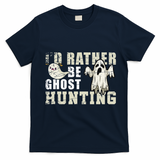 Ghost Hunter Gift Boo Spooky Halloween T-Shirt - Navy Blue