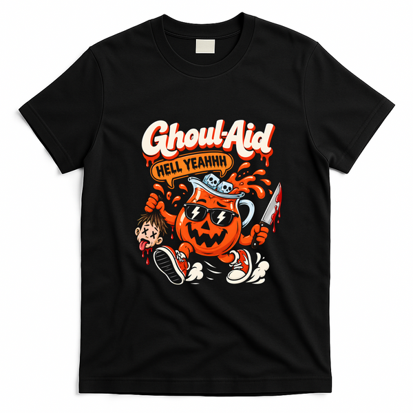 Ghoul-Aid Halloween Spooky Parties Funny Spoof T-Shirt - Black