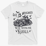 Get In Witches WeRe Voting For Kamala Halloween Harris T-Shirt - White