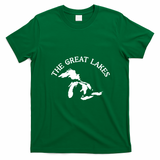 Great Lakes Upper Peninsula Gift Lake Michigan T-Shirt - Irish Green