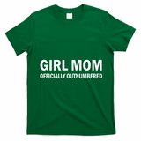 Girl Mom Officially Outnumbered T-Shirt - Irish Green