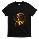 Guinea Pig Cosmic Adventure Art for Animal Lovers T-Shirt - Black