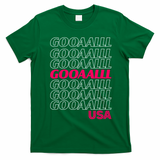 GOOAAALLL USA Soccer Fans Goal T-Shirt - Irish Green