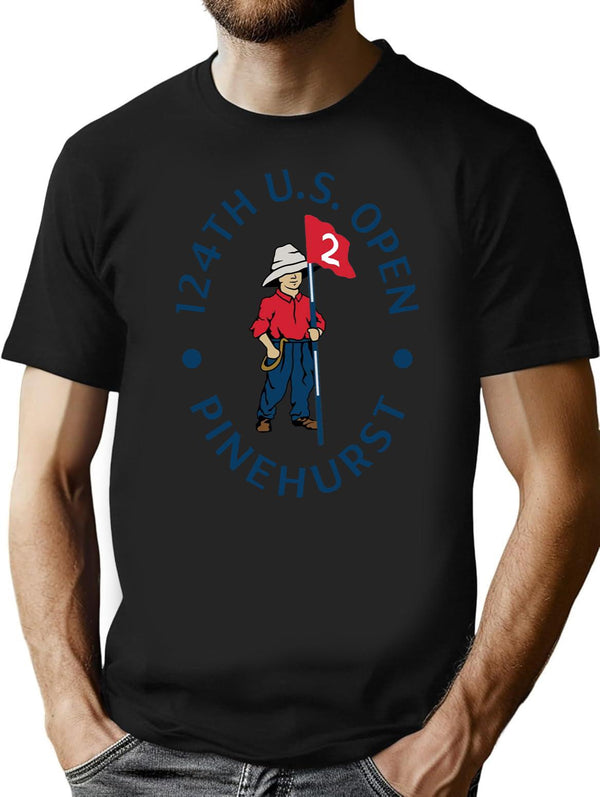 Generic 124th Us Open Pinehurst Resort Black T-Shirt - Black