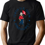 Generic 124th Us Open Pinehurst Resort Black T-Shirt - Green