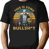Generic Vintage Design This Is Some Bullshit Black T-Shirt - Black