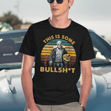 Generic Vintage Design This Is Some Bullshit Black T-Shirt - Navy