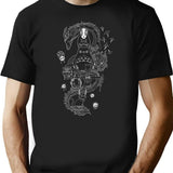 Ghibli Studios Family Black T-Shirt - Black