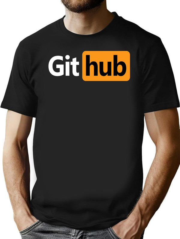Github - Prnhub Version Black T-Shirt - Black