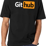 Github - Prnhub Version Black T-Shirt - White