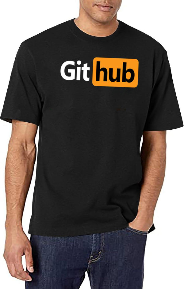 Github - Prnhub Version Black T-Shirt - White