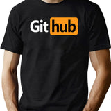 Github - Prnhub Version Black T-Shirt - Green