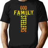 God Family Steeler Black T-Shirt - Black