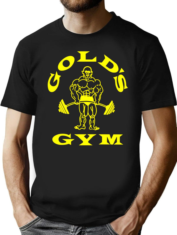 Gold's Gym Logo Black T-Shirt - Black