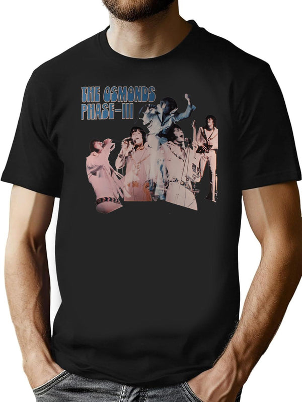 Grajg Osmonds Reareah Brother Reatrat Osmond Reyeray Band Treagrea Black T-Shirt - Black