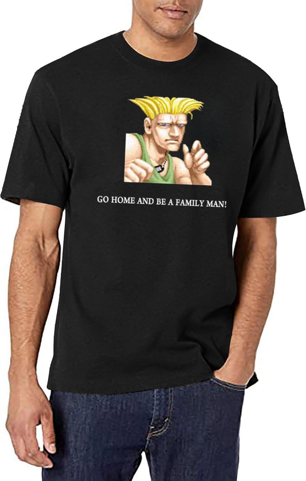 Guile Go Home and Be A Family Man Black T-Shirt - White
