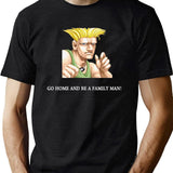 Guile Go Home and Be A Family Man Black T-Shirt - Green