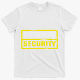Halloween Adult Costume Superhero Security Dad Mom T-Shirt - White