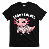 Halloween Axolotl Spooksalotl Funny Axolotl T-Shirt - Black