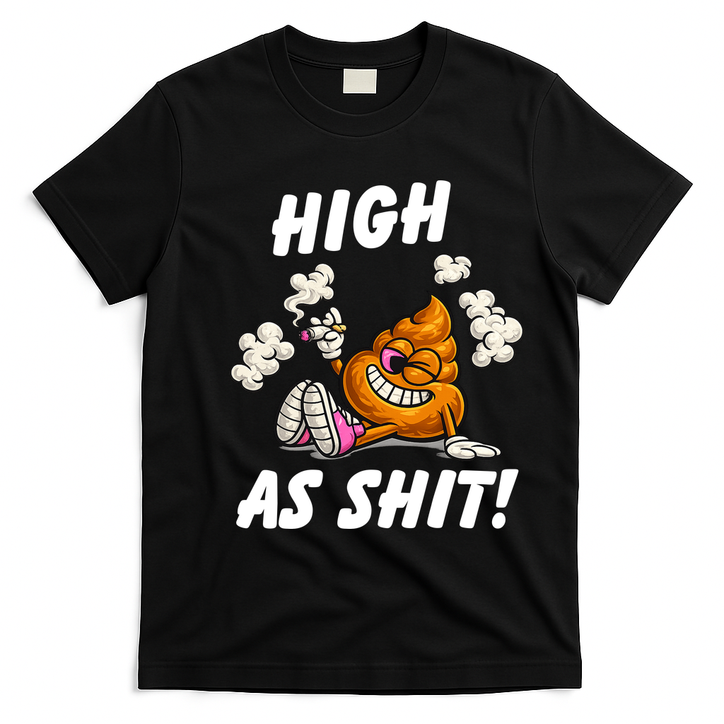 High As Shit T-Shirt - Black
